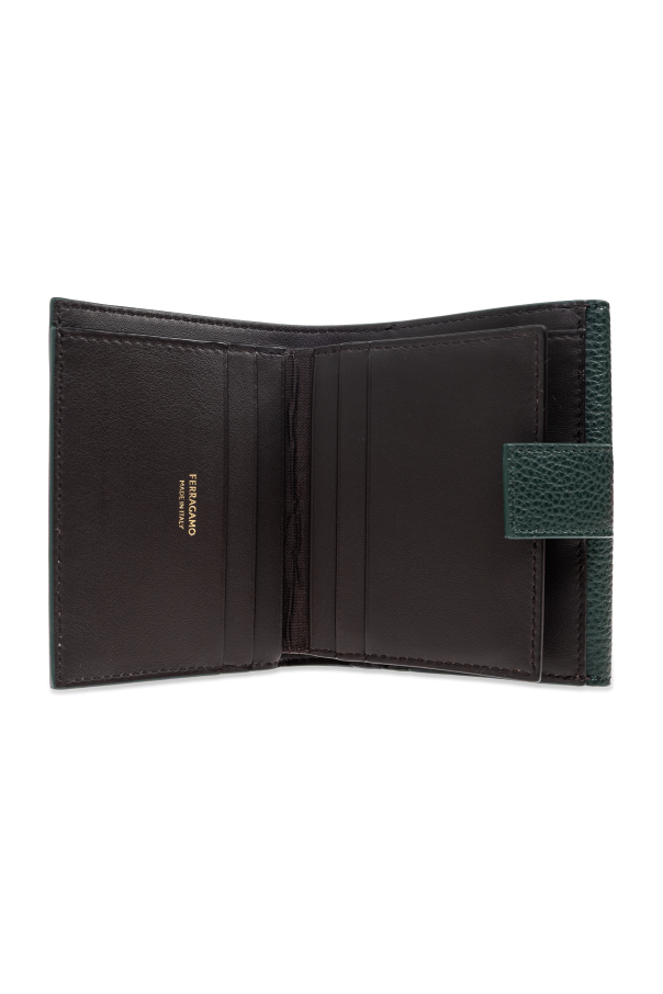 FERRAGAMO Leather wallet with logo