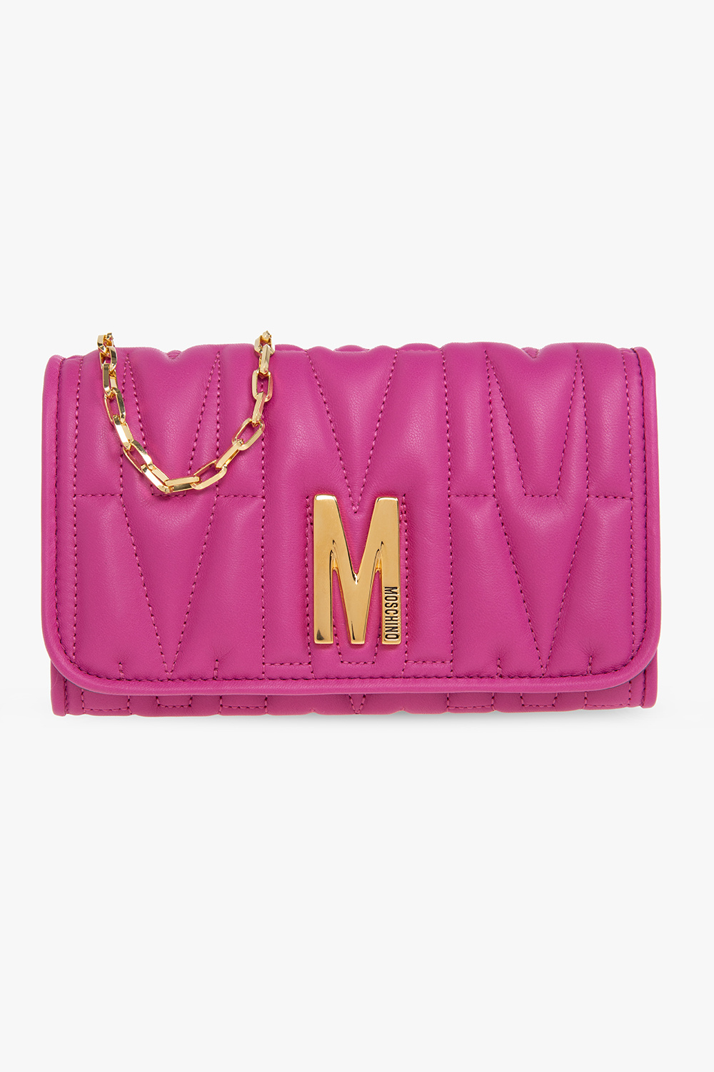 Moschino Leather wallet with chain