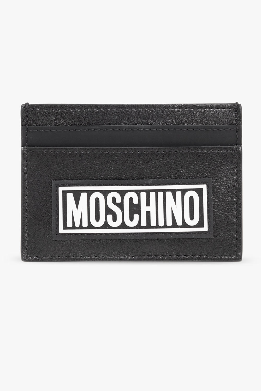Black Card holder with logo Moschino - Vitkac Australia