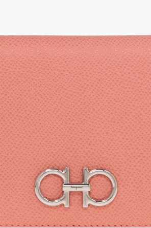 FERRAGAMO Skórzany portfel z logo