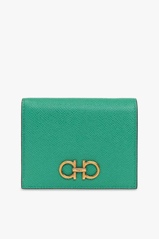 FERRAGAMO Leather wallet with logo