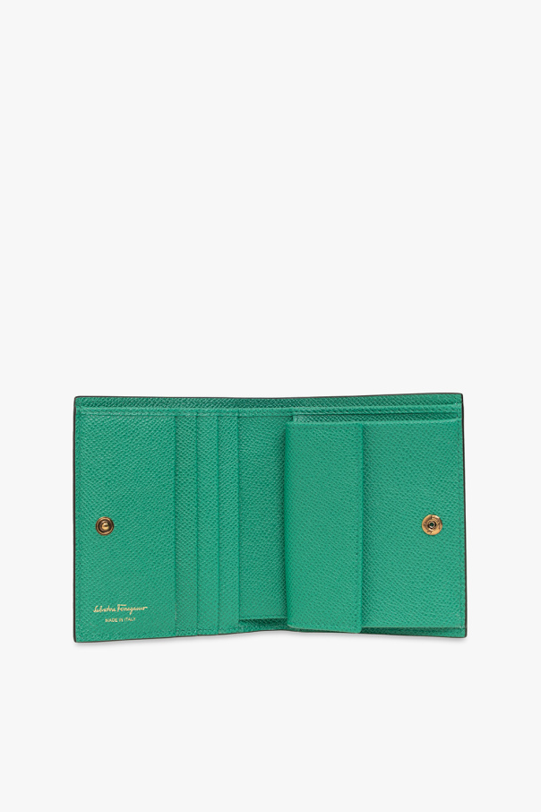 FERRAGAMO Leather wallet with logo