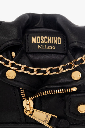 Moschino ‘Biker’ wallet with chain
