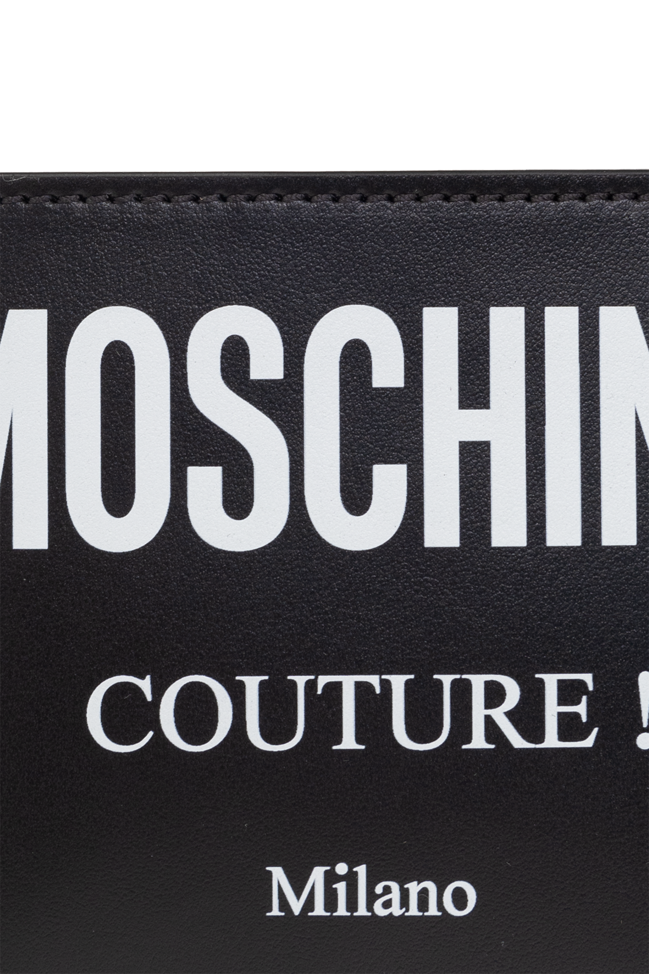 Black Card holder with logo Moschino - Vitkac Australia