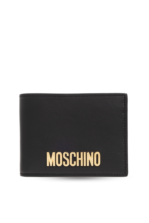 Leather wallet with logo od Moschino