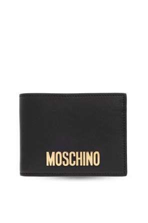 Leather wallet with logo