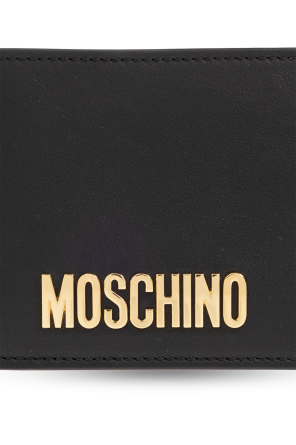 Moschino Skórzany portfel z logo