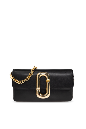 Leather crossbody bag with logo