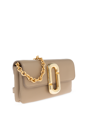 Marc Jacobs Kožená crossbody taška s logom