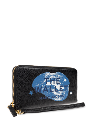 Marc Jacobs Carteira de pele com logótipo