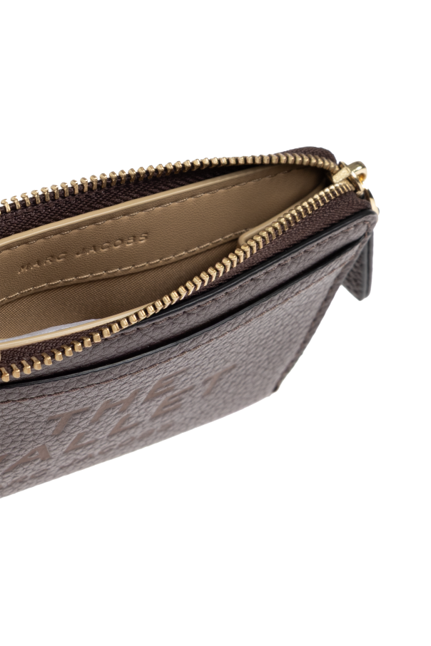 Marc Jacobs Estuche de cuero para tarjetas