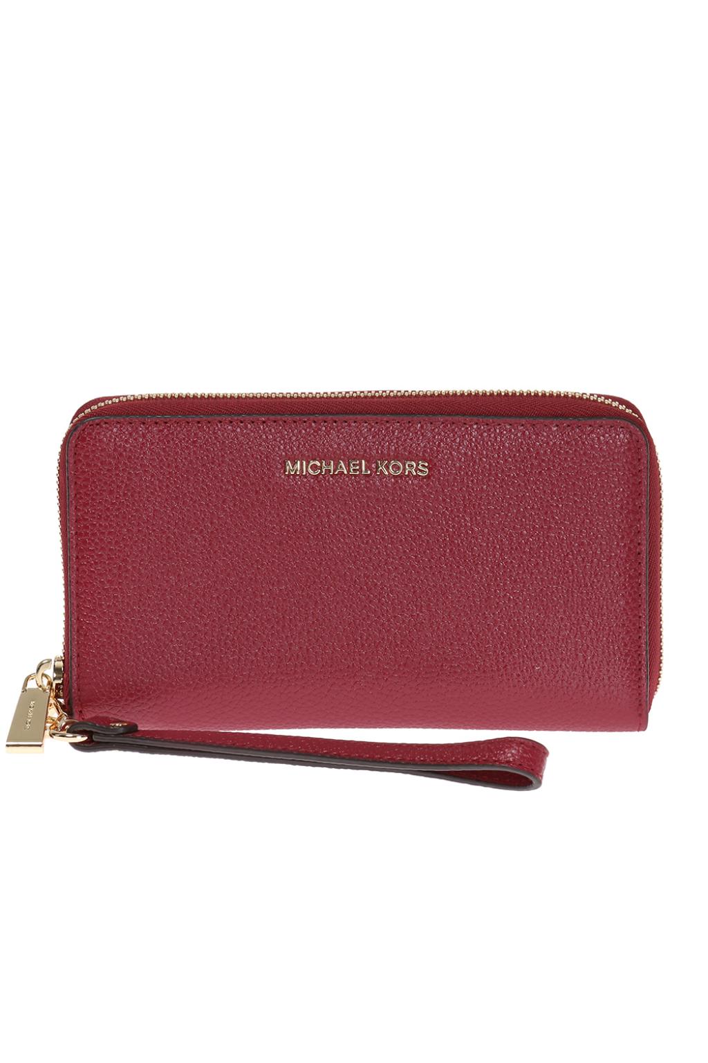 Burgundy 'Jet Set Travel' wallet Michael Michael Kors - Vitkac France