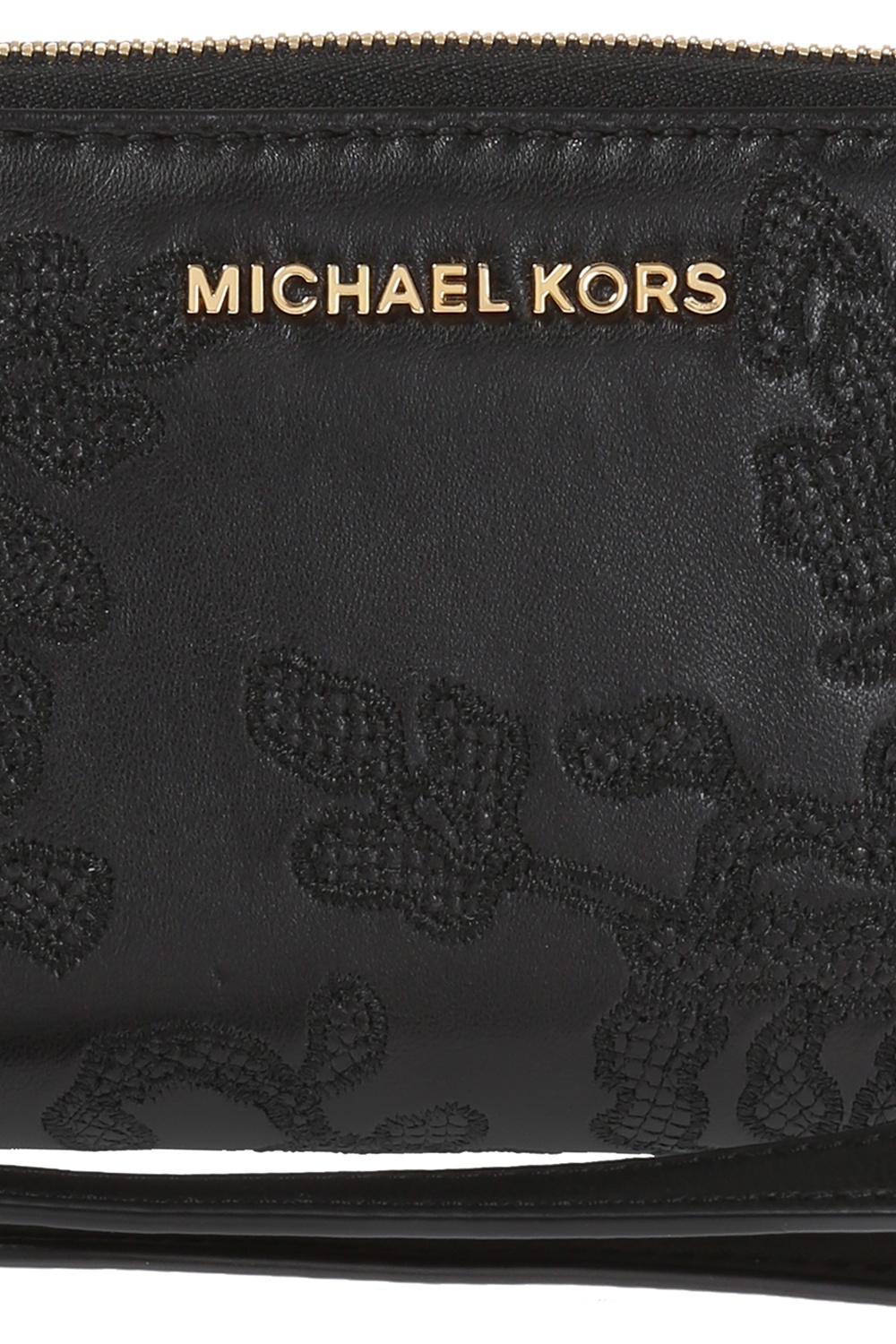 Black 'Lace' floral motif wallet Michael Michael Kors - Vitkac France