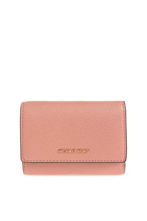 Leather wallet with logo