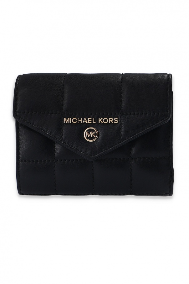 mk quilted wallet