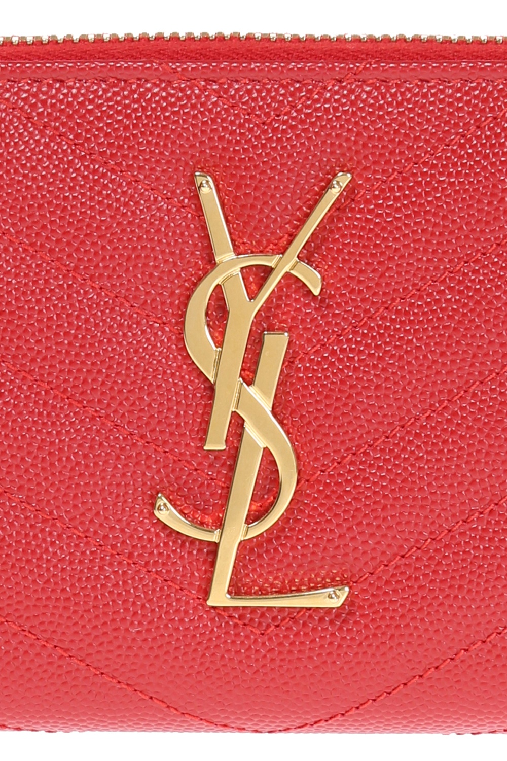 Saint Laurent Monogram Wallet - Red for Women