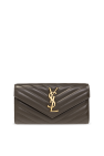 Saint Laurent Quilted wallet with logo