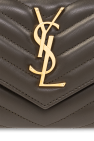Saint Laurent Quilted wallet with logo
