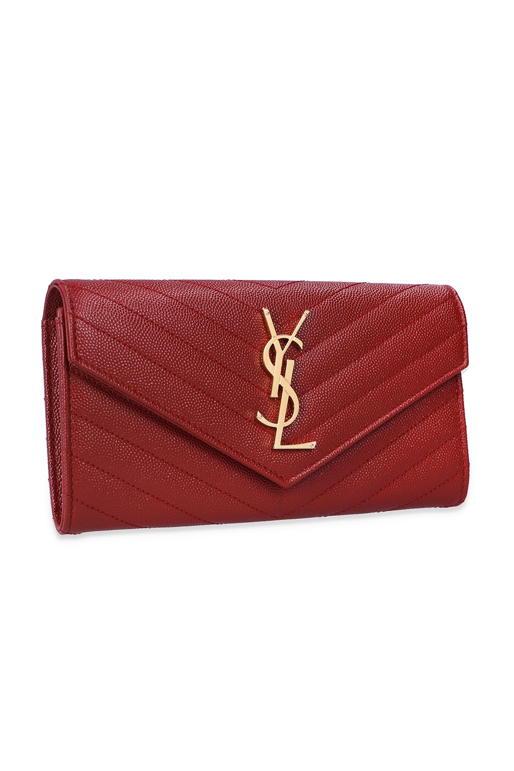 saint laurent monogram quilted leather wallet