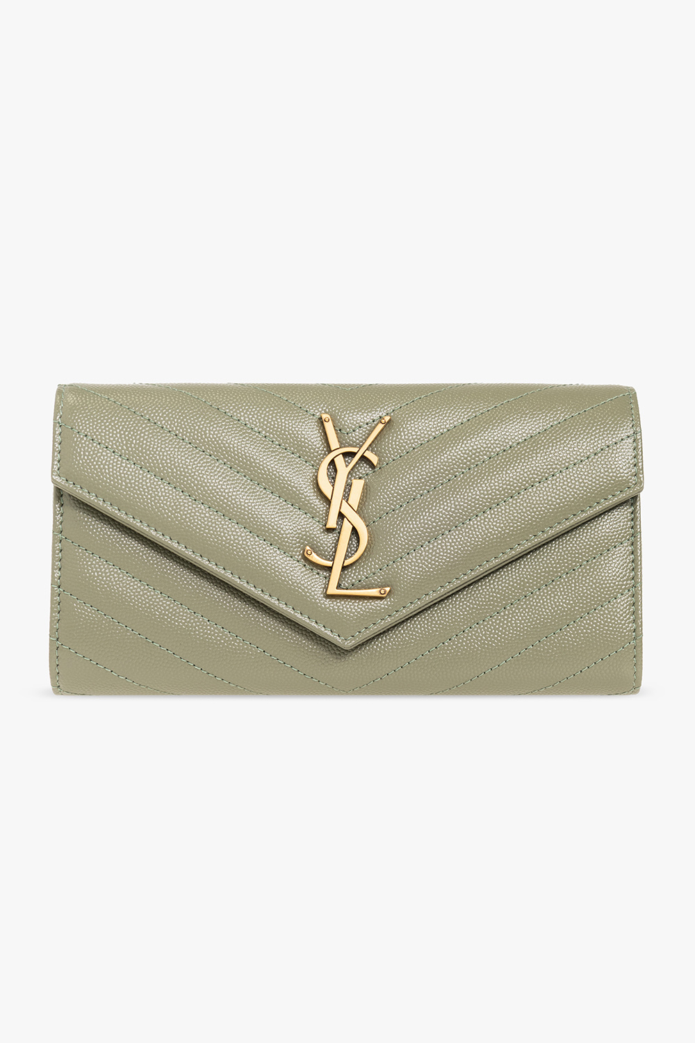 Saint Laurent Leather wallet with logo