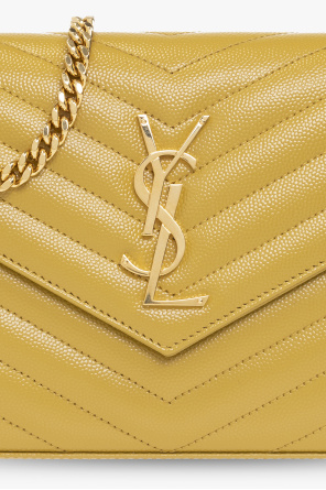 Saint Laurent ‘Cassandra’ leather wallet on chain