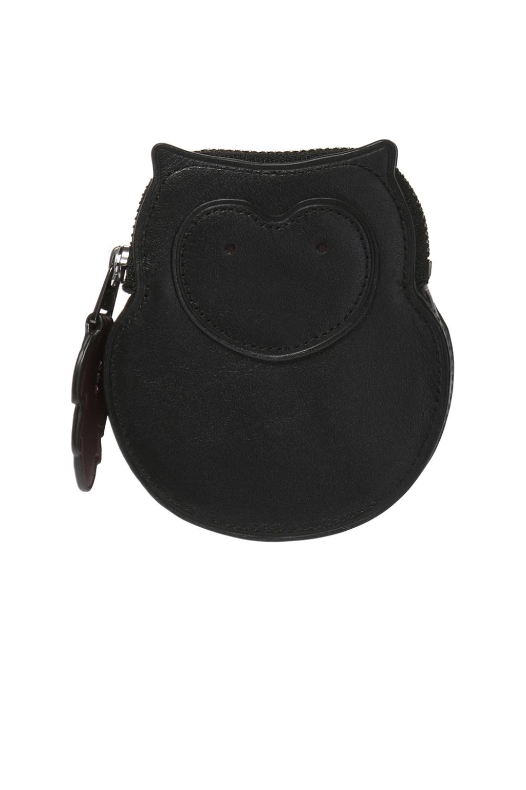 Owl Shaped Leather Coin Bag
