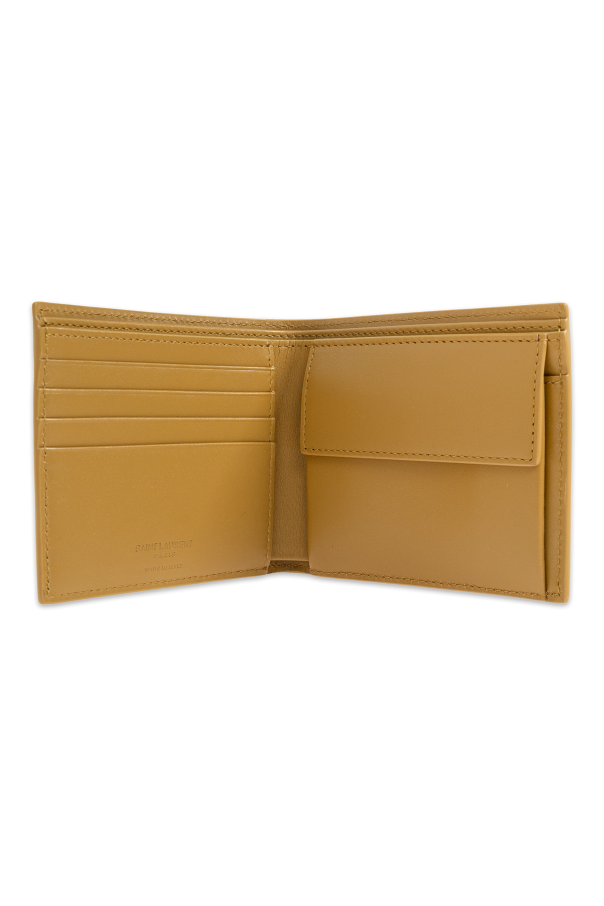 Saint Laurent Leather wallet with logo