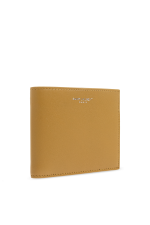 Saint Laurent Leather wallet with logo