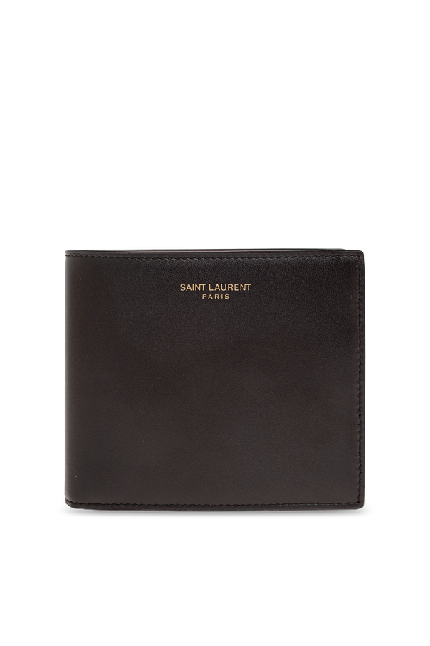 Leather wallet logo od Saint Laurent