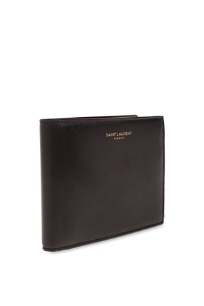 Saint Laurent Leder-Geldbörse mit Logo