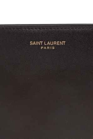 Saint Laurent Leder-Geldbörse mit Logo