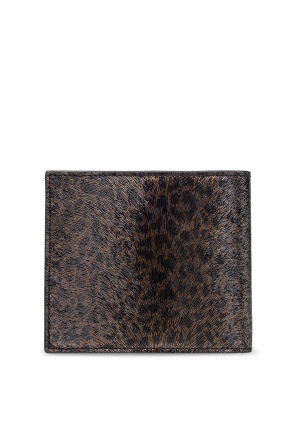 Saint Laurent Leather wallet with animal motif