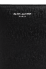 Saint Laurent BLACK Wallet with logo