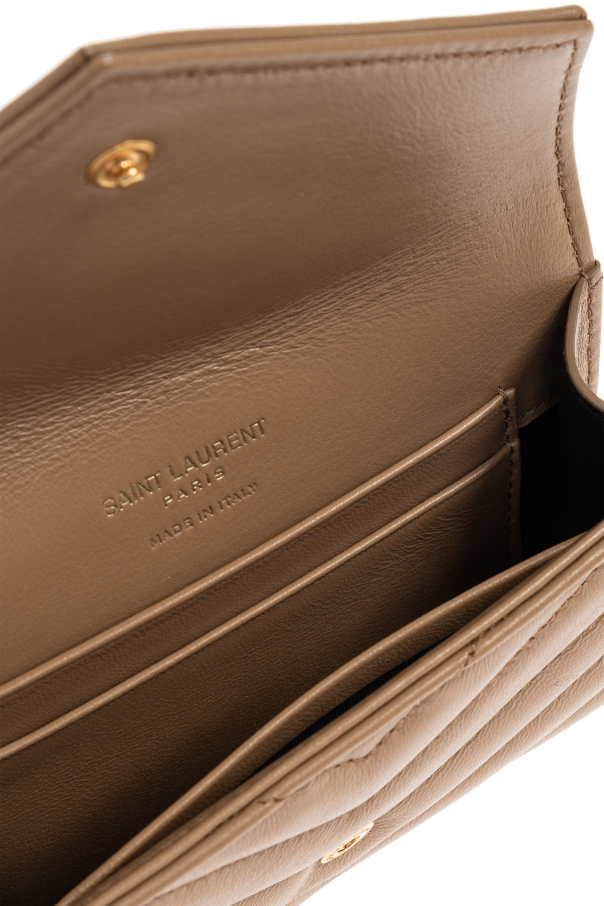 Saint Laurent Leather wallet with logo