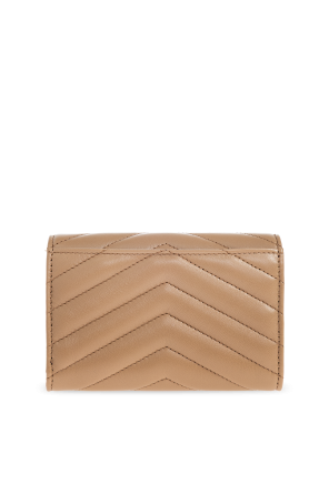 Saint Laurent Leather wallet with logo