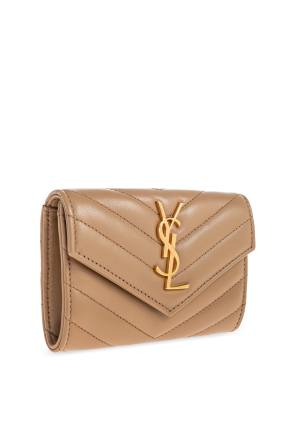 Saint Laurent Leather wallet with logo