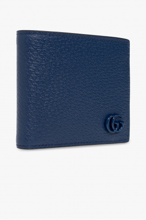 gucci cap Leather wallet with logo