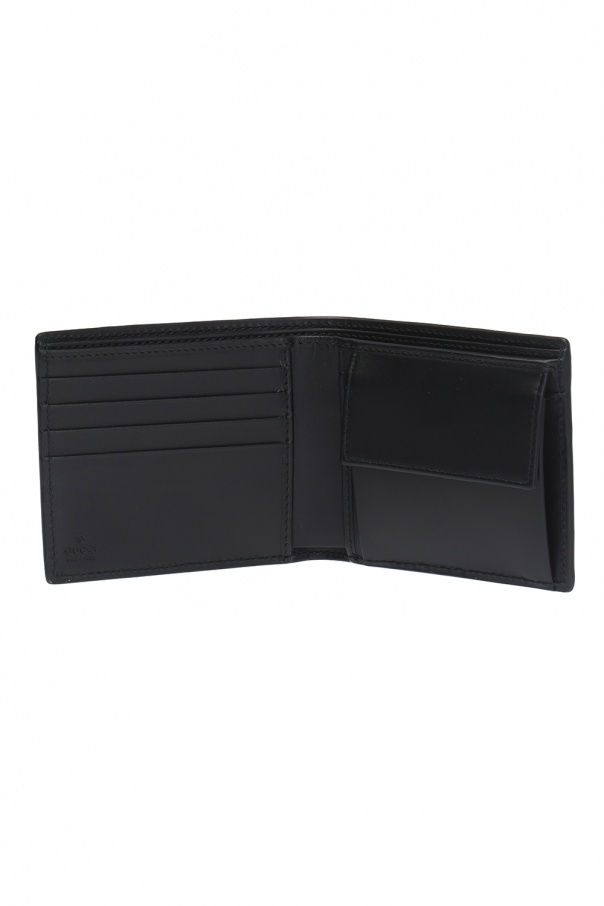 GG Supreme Canvas Wallet in Black - Gucci