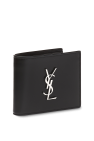 Saint Laurent BLACK Bi-fold wallet with logo