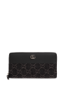 Gucci BLACK Monogrammed wallet