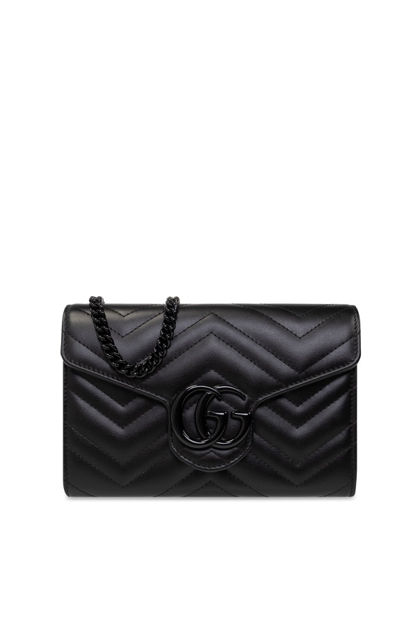gucci square-frame ‘GG Marmont Mini’ wallet on chain