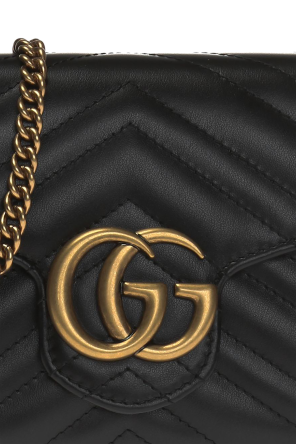 Gucci Pikowana torba na ramię 'GG Marmont'