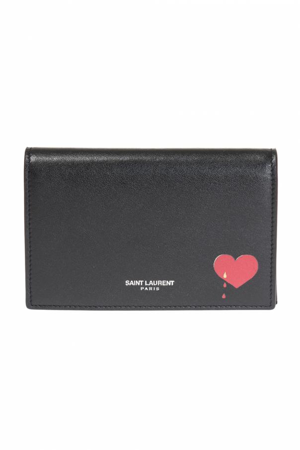 saint laurent heart wallet