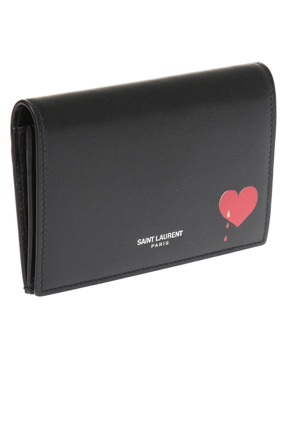 ysl heart wallet