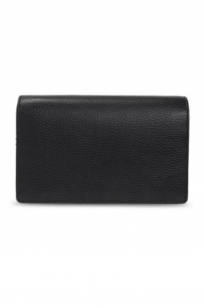gucci Leather ‘GG Marmont’ wallet with chain