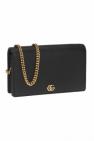 Gucci BLACK 'GG Marmont' wallet on chain
