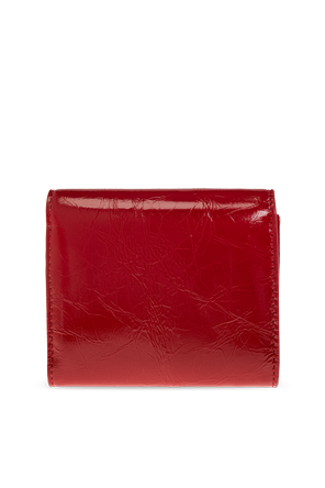 Vivienne Westwood Red Patent Leather Wallet with Logo by Vivienne Westwood