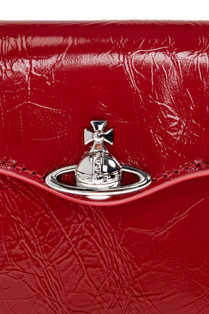 Vivienne Westwood Red Patent Leather Wallet with Logo by Vivienne Westwood