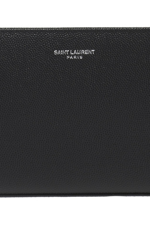 Saint Laurent Saint Laurent fringe-trim short buttoned coat Pink