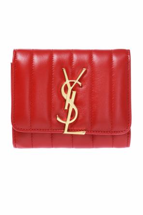'vicky' quilted wallet with a logo od Saint Laurent